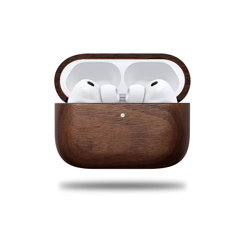 Komodo Wood AirPods Case – Real Walnut, Wireless Compatible