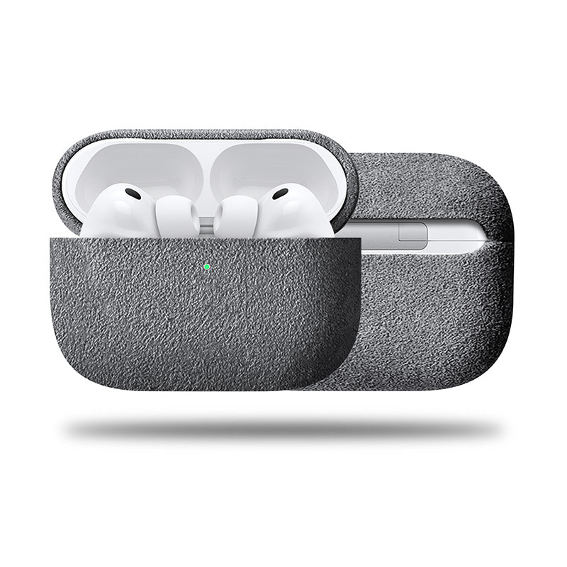 Italy-Imported Alcantara AirPods Pro 3 Case AirPods Cases Saguaro Light Grey