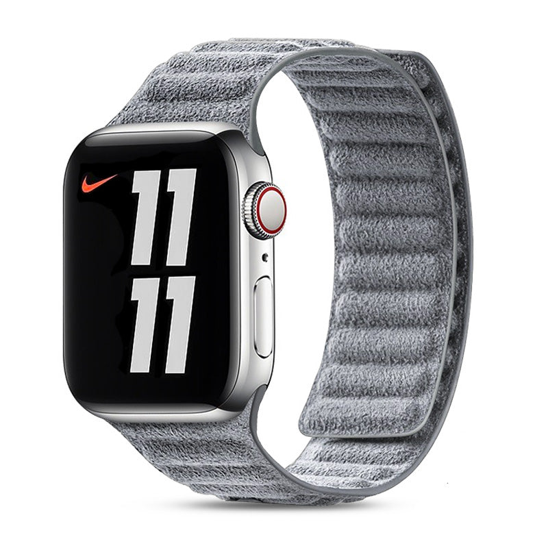 Alcantara Apple Watch Band Apple Watch Band Saguaro Grey Alcantara 44mm / 45mm / 49mm