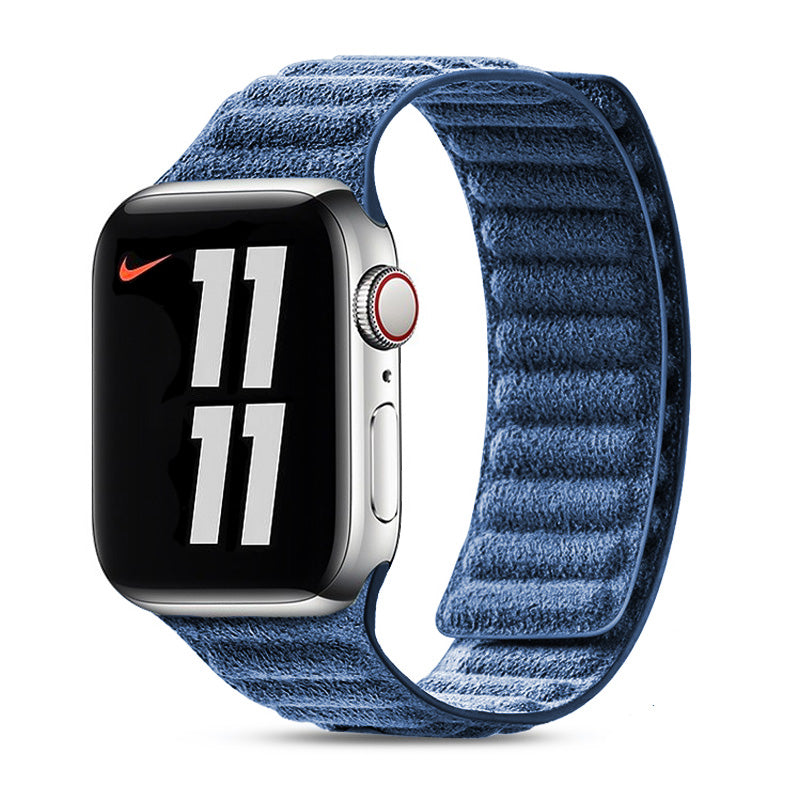 Alcantara Apple Watch Band Apple Watch Band Saguaro Ocean Blue Alcantara 44mm / 45mm / 49mm
