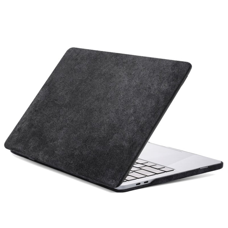 Alcantara MacBook Case MacBook Cover Saguaro Black Alcantara MacBook Air 15 inch (2023-2024) Without Komodo Dragon