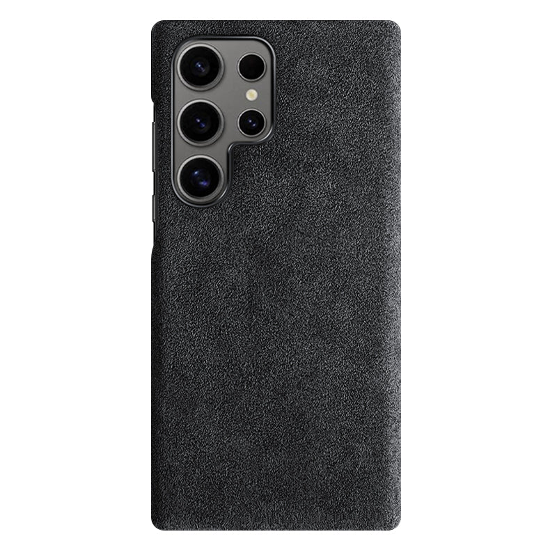 Alcantara Samsung Case Mobile Phone Cases Saguaro Black Alcantara Samsung S24 Ultra