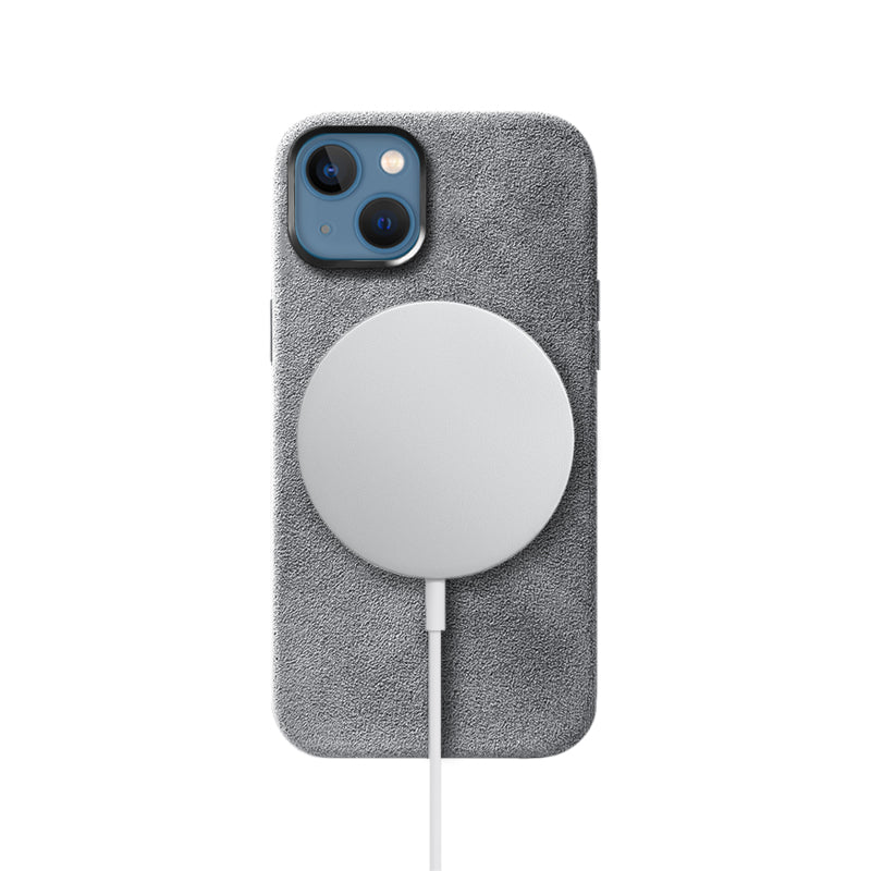 Alcantara iPhone Case Mobile Phone Cases Saguaro Grey Alcantara iPhone 13 Mini