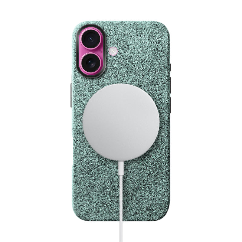 Alcantara iPhone Case Mobile Phone Cases Saguaro Mint Alcantara iPhone 16