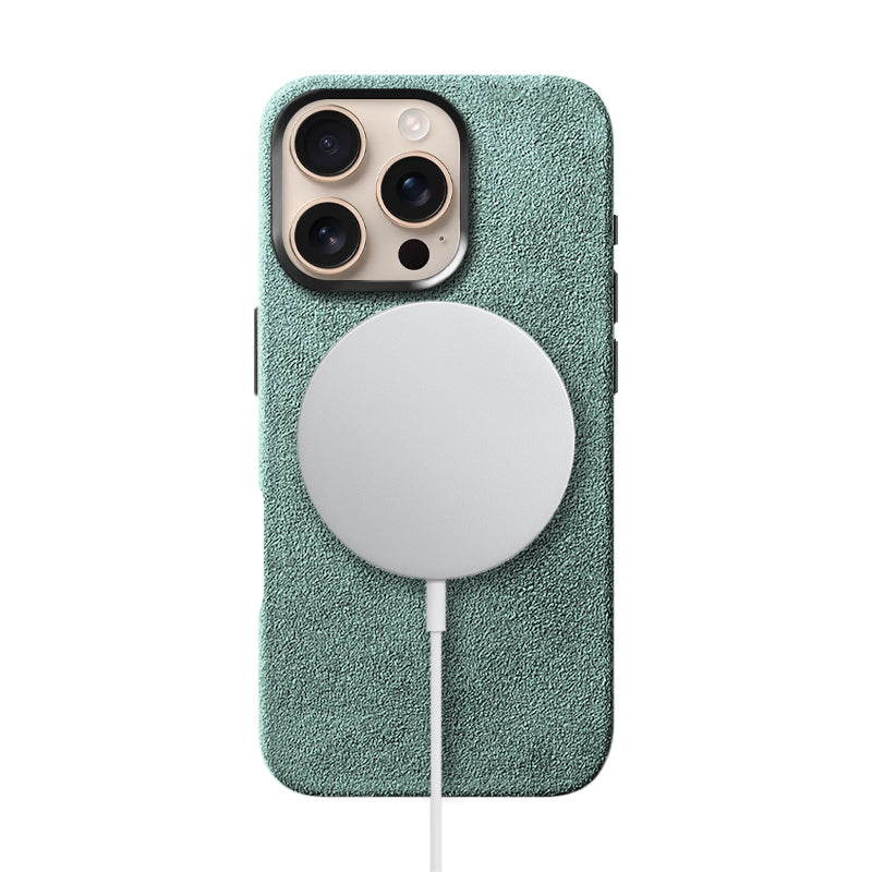 Alcantara iPhone Case Mobile Phone Cases Saguaro Mint Alcantara iPhone 16 Pro