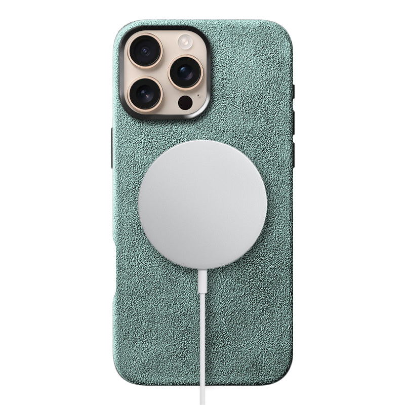 Alcantara iPhone Case Mobile Phone Cases Saguaro Mint Alcantara iPhone 16 Pro Max