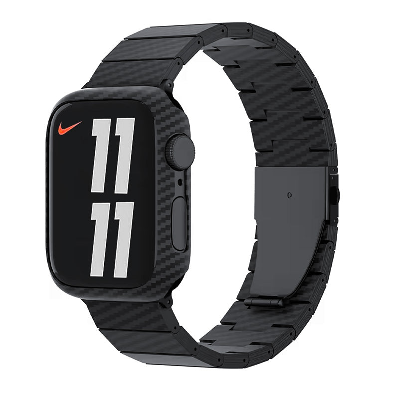 Aramid Fiber Apple Watch Band Apple Watch Band Volaris Black Aramid Fiber 44mm / 45mm / 49mm Folding