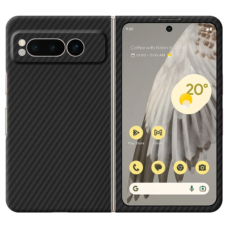 Aramid Fiber Pixel Case Mobile Phone Cases Volaris Black Aramid Fiber Pixel Fold Sealed