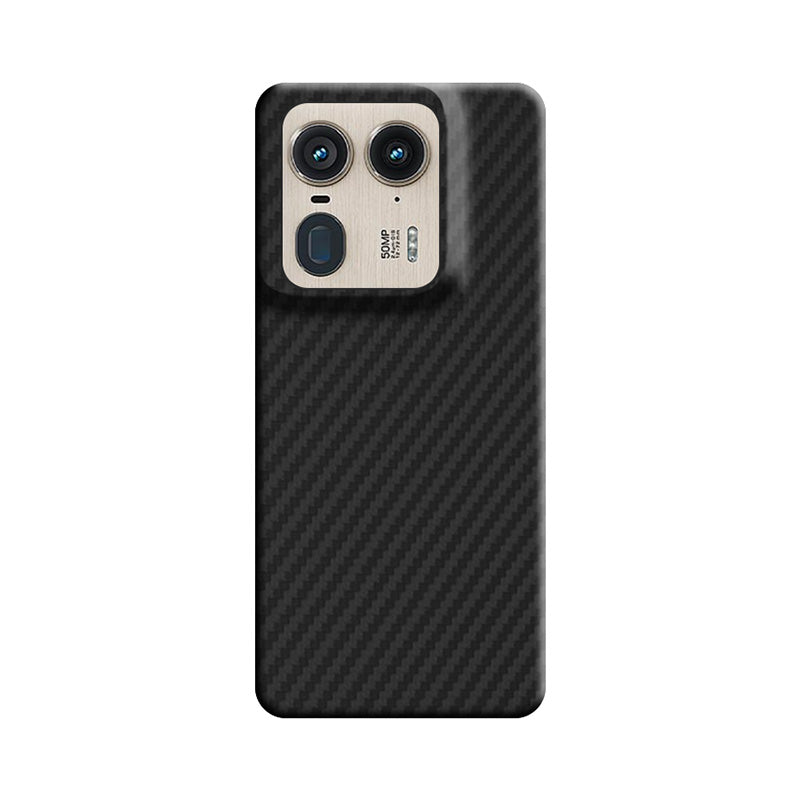 Aramid Fiber Motorola Phone Cases Volaris Black Aramid Fiber Motorola Moto X50 Ultra Open