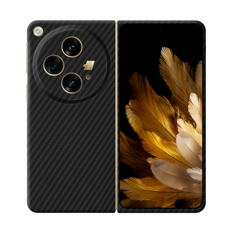 Aramid Fiber Oppo Phone Cases Mobile Phone Cases Volaris Black Aramid Fiber Find N3 Closed