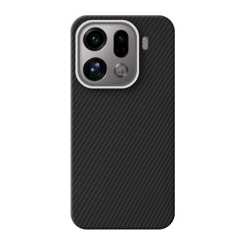 Aramid Fiber Oppo Phone Cases Mobile Phone Cases Volaris Black Aramid Fiber Find X9 Pro Metal (with Magnet)