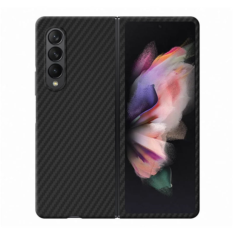 Aramid Fiber Samsung Case Mobile Phone Cases Volaris Black Aramid Fiber Z Fold3 Open