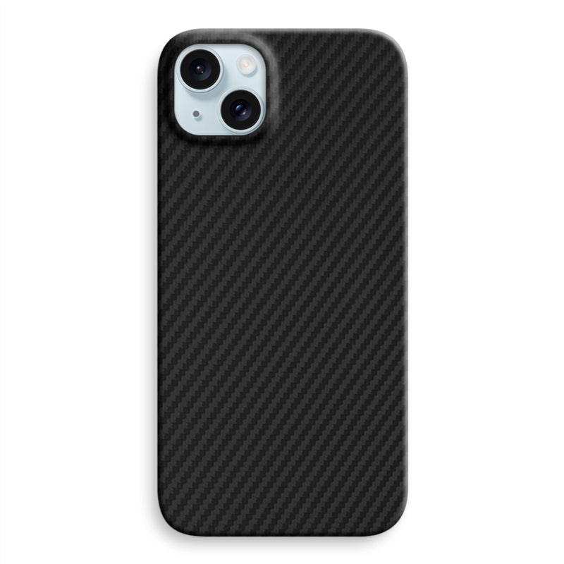 Aramid Fiber iPhone Case Mobile Phone Cases Volaris Black Aramid Fiber iPhone 15 Plus Open