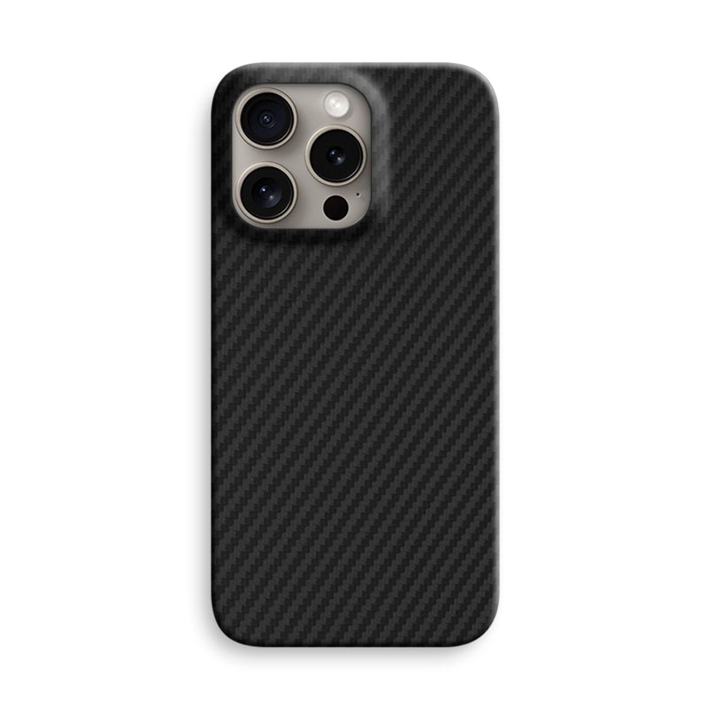 Aramid Fiber iPhone Case Mobile Phone Cases Volaris Black Aramid Fiber iPhone 15 Pro Open