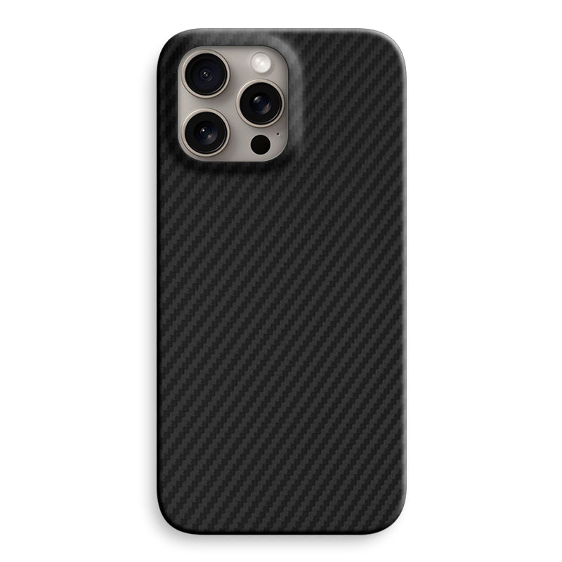 Aramid Fiber iPhone Case Mobile Phone Cases Volaris Black Aramid Fiber iPhone 15 Pro Max Open