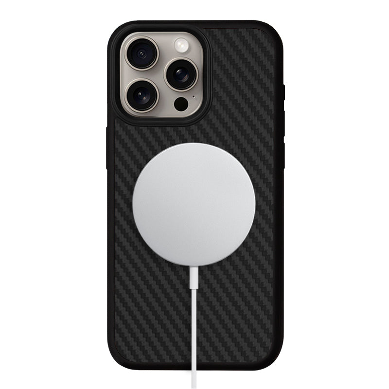 Max Protection iPhone Cases Mobile Phone Cases Amazonia Black Aramid Fiber iPhone 15 Pro Max With MagSafe
