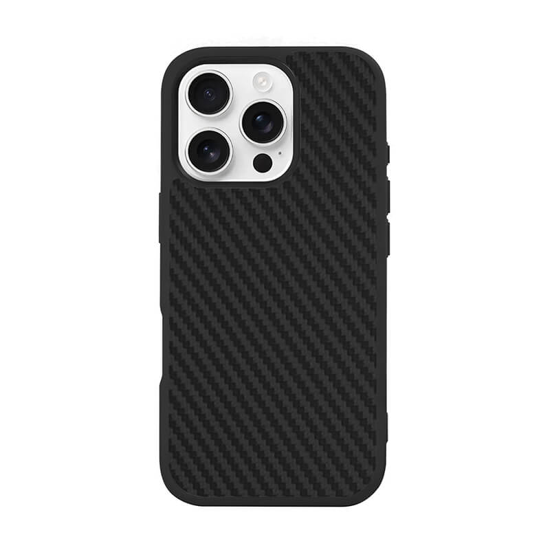 Max Protection iPhone Cases Mobile Phone Cases Amazonia Black Aramid Fiber iPhone 16 Pro Without MagSafe