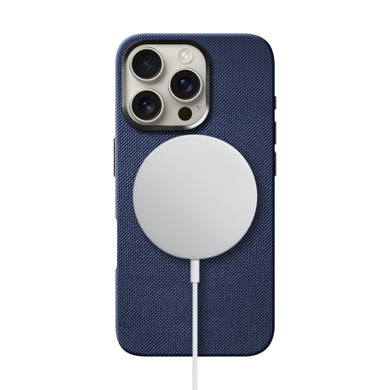 Cordura iPhone Case Mobile Phone Cases Kilimanjaro Navy Blue iPhone 16 Pro