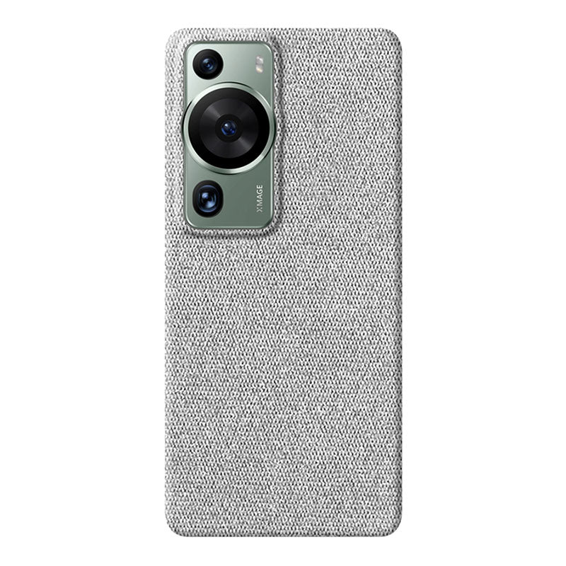 Light Gray textured Huawei P60 Pro phone case on a white background