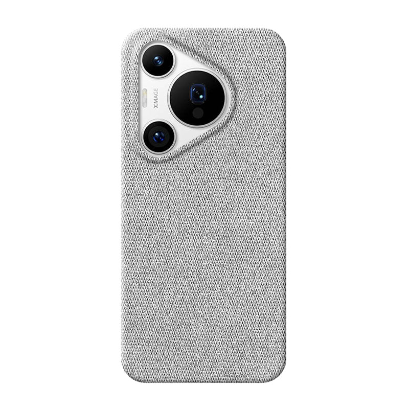 Light Gray textured Huawei Pura 70 phone case on a white background