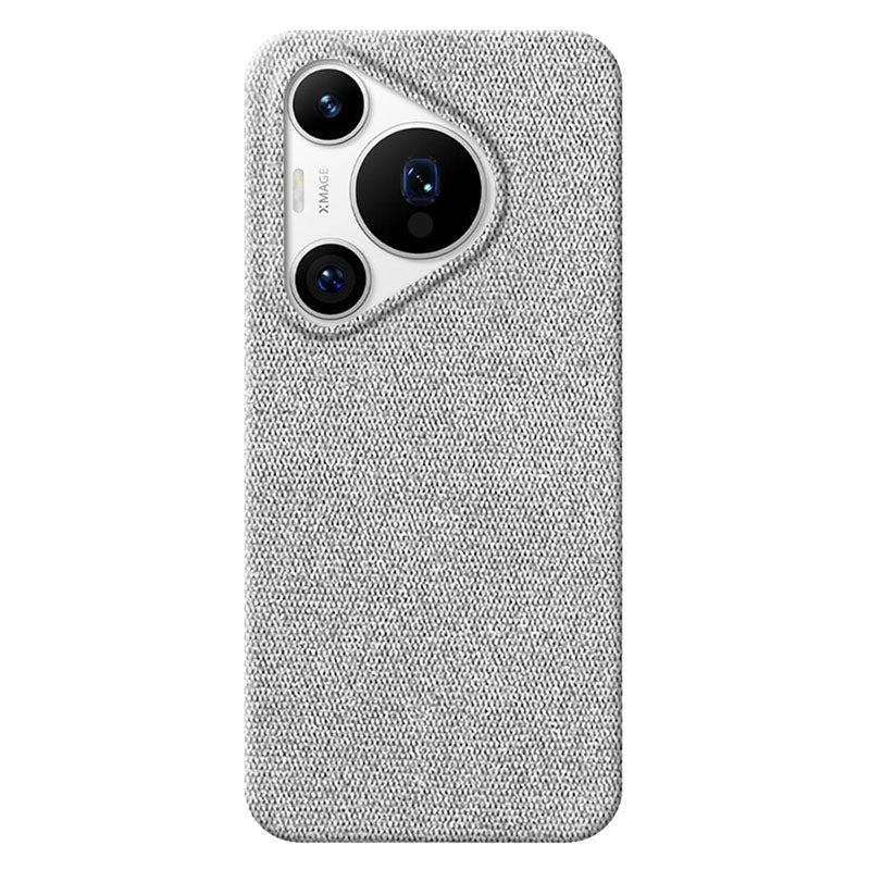 Light Gray textured Huawei Pura 70 Pro phone case on a white background