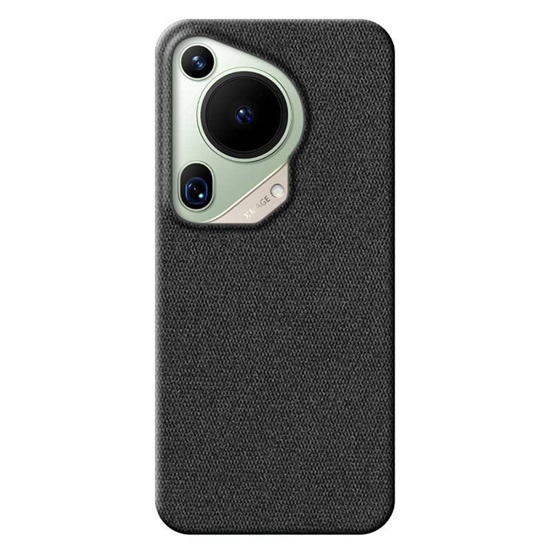 Black textured Huawei Pura 70 Ultra phone case on a white background