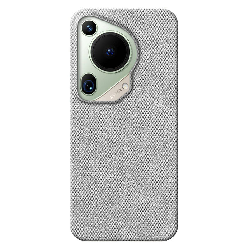 Light Gray textured Huawei Pura 70 Ultra phone case on a white background