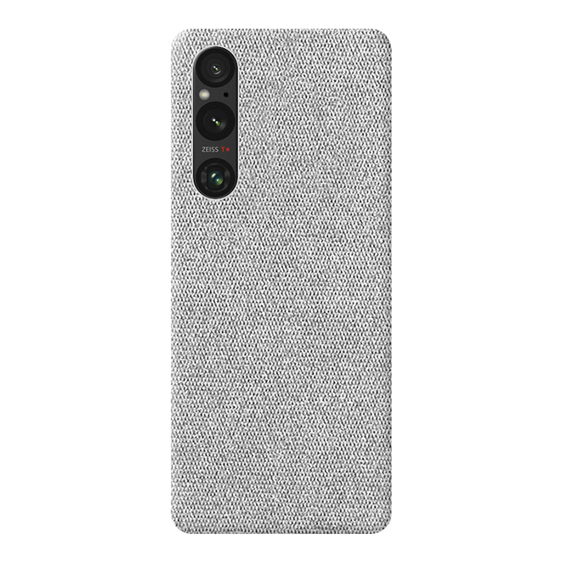Fabric Sony Case Mobile Phone Cases Sequoia Light Grey Xperia 1 V