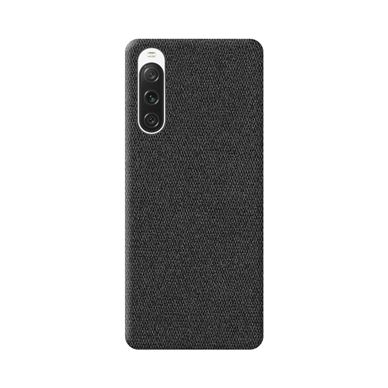 Fabric Sony Case Mobile Phone Cases Sequoia Black Xperia 10 V