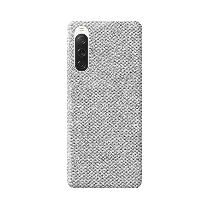 Fabric Sony Case Mobile Phone Cases Sequoia Light Grey Xperia 10 V