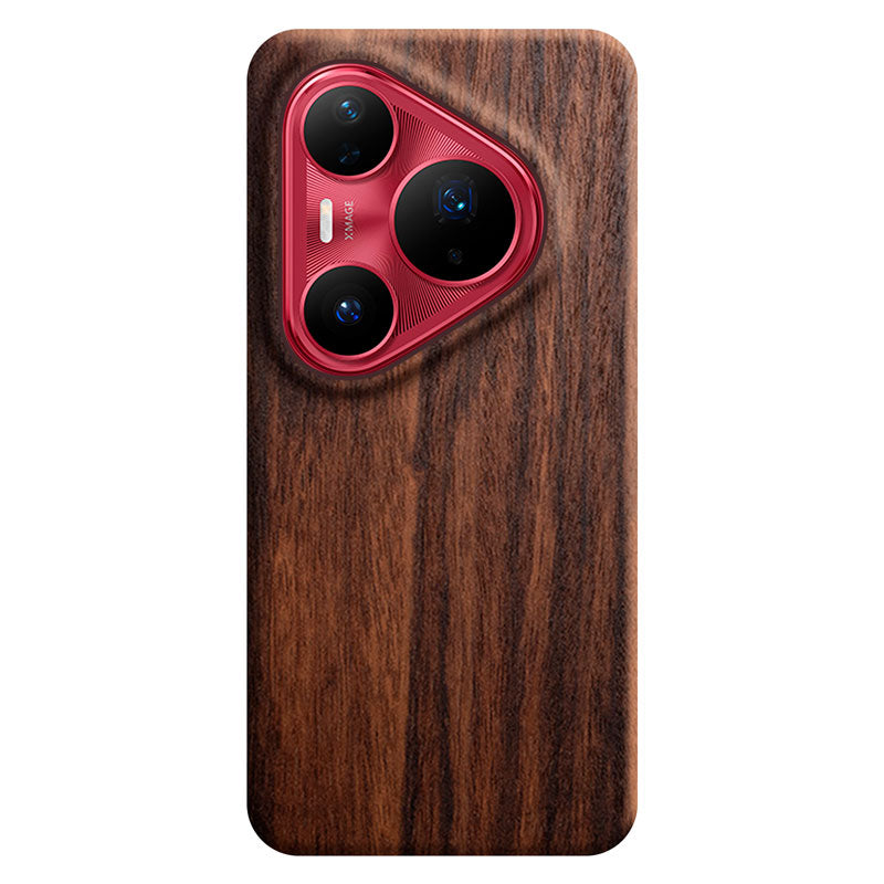 Komodoty Huawei Pura 80 Pro slim wood mahogany phone case on a white background