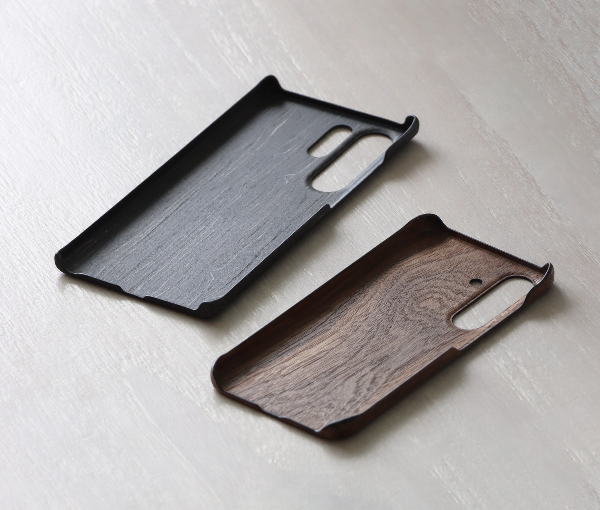 Komodoty Samsung S24 Phone Case Slim Wood Phone Case Inside Walnut Charcoal