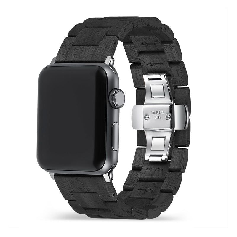 Wood Apple Watch Band Watch Bands Komodo Ebony Band 44mm / 45mm / 49mm