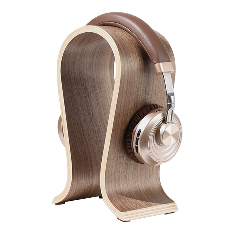 Wood Headphone Stand Headphone Stand Komodo Walnut