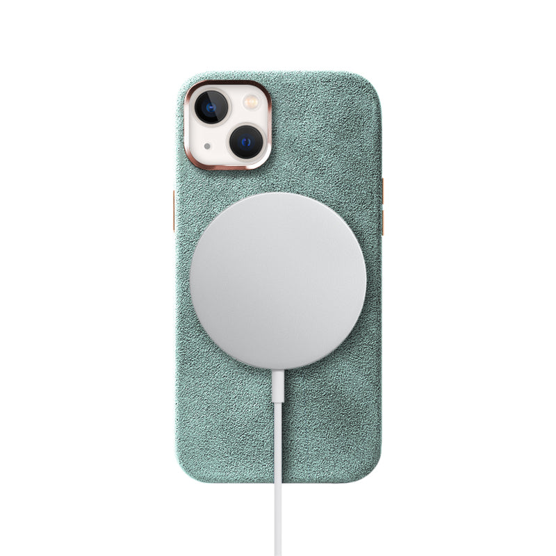 Alcantara iPhone Case Mobile Phone Cases Saguaro Mint Alcantara iPhone 13 Mini