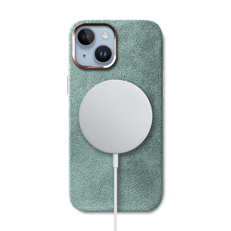 Alcantara iPhone Case Mobile Phone Cases Saguaro Mint Alcantara iPhone 14