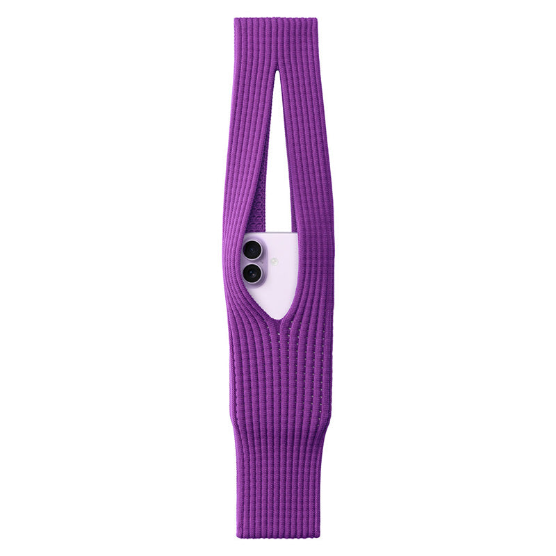 Komodoty-iPhone-Sock-Pocket-Purple with White iPhone 17 Air camera