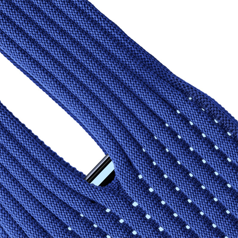 Komodoty-iPhone-Sock-Pocket-Blue with Blue iPhone 17 Pro tip