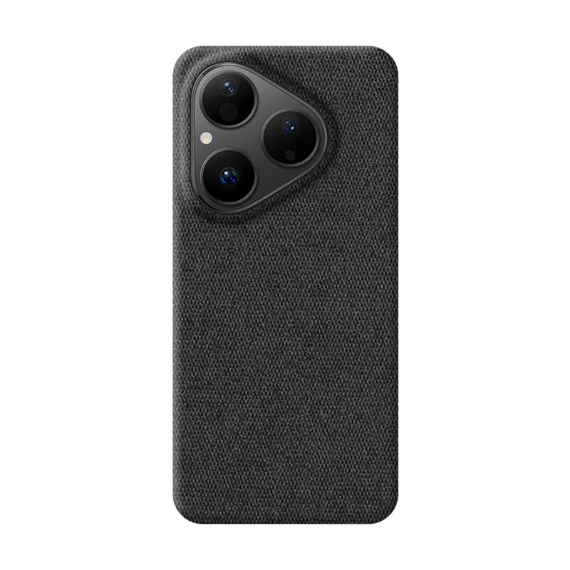 Black textured Huawei Pura 80 phone case on a white background