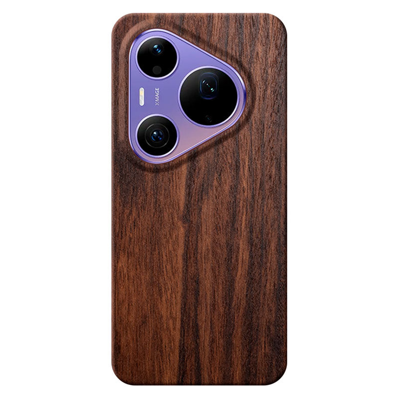 Komodoty Huawei Pura 90s Pro Max slim wood phone case in Mahogany on a white background