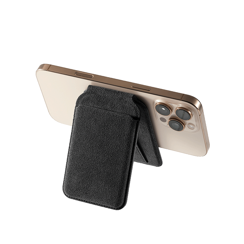 Alcantara MagSafe Wallet Stand