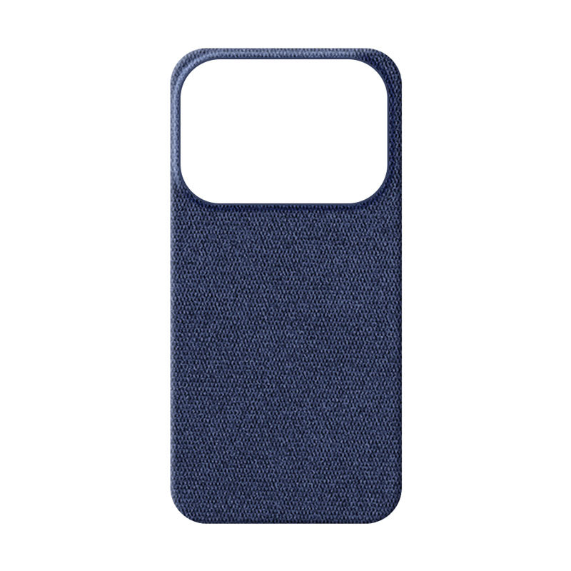 Oppo Find X10 fabric phone case in blue on white background
