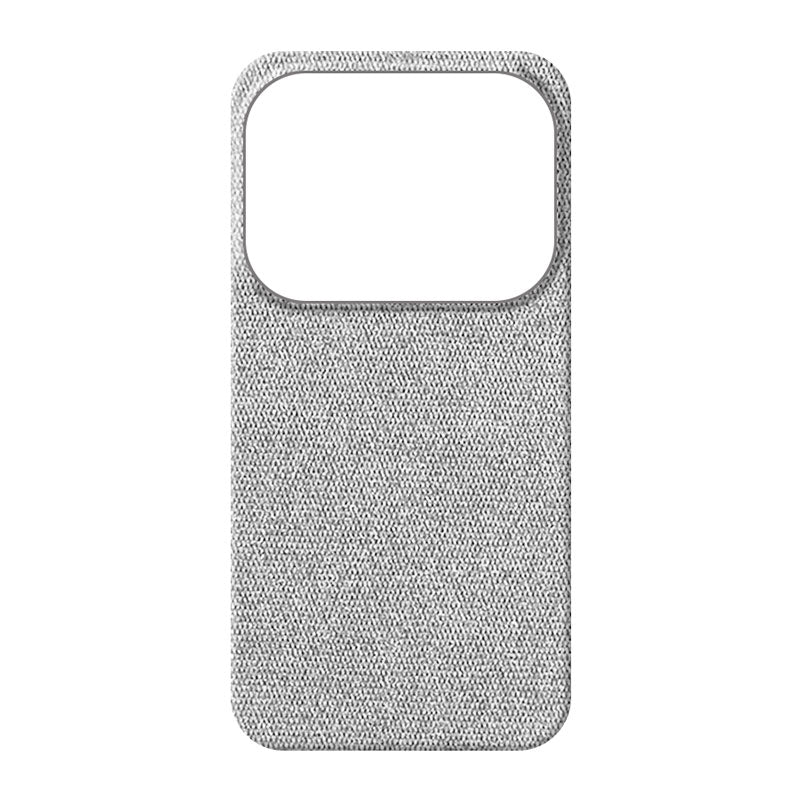 Oppo Find X10 Pro Max fabric phone case in light grey on white background