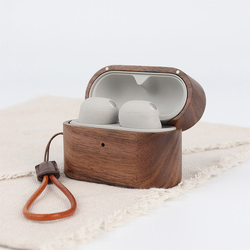 Wood Sony Earbuds Case