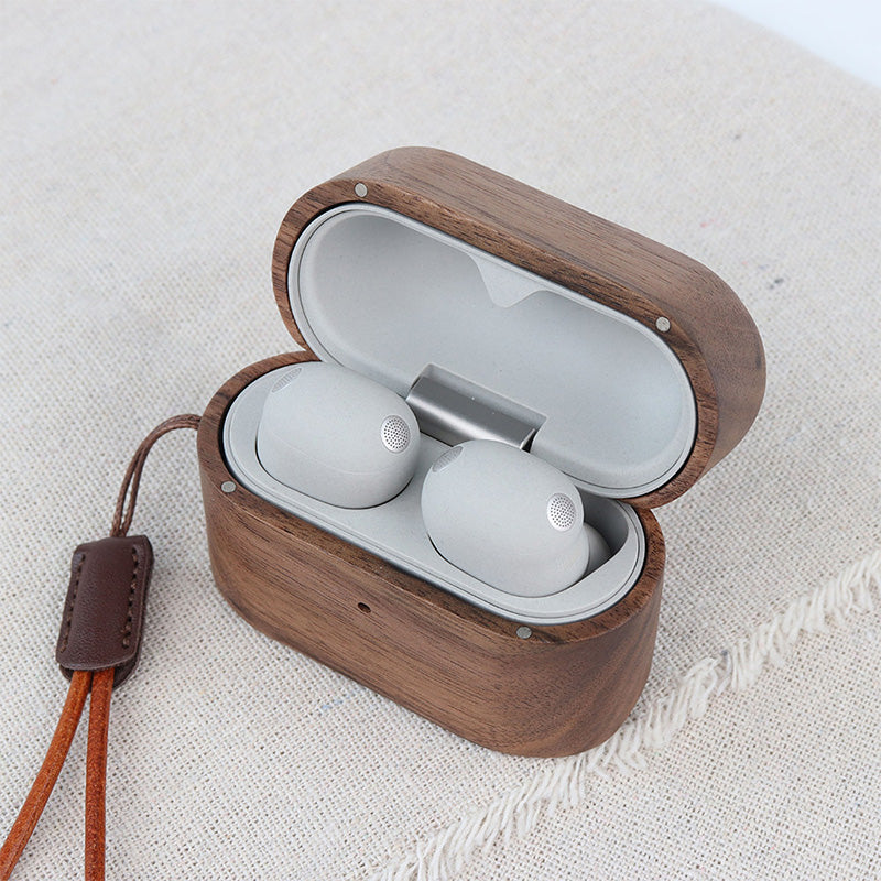 Wood Sony Earbuds Case