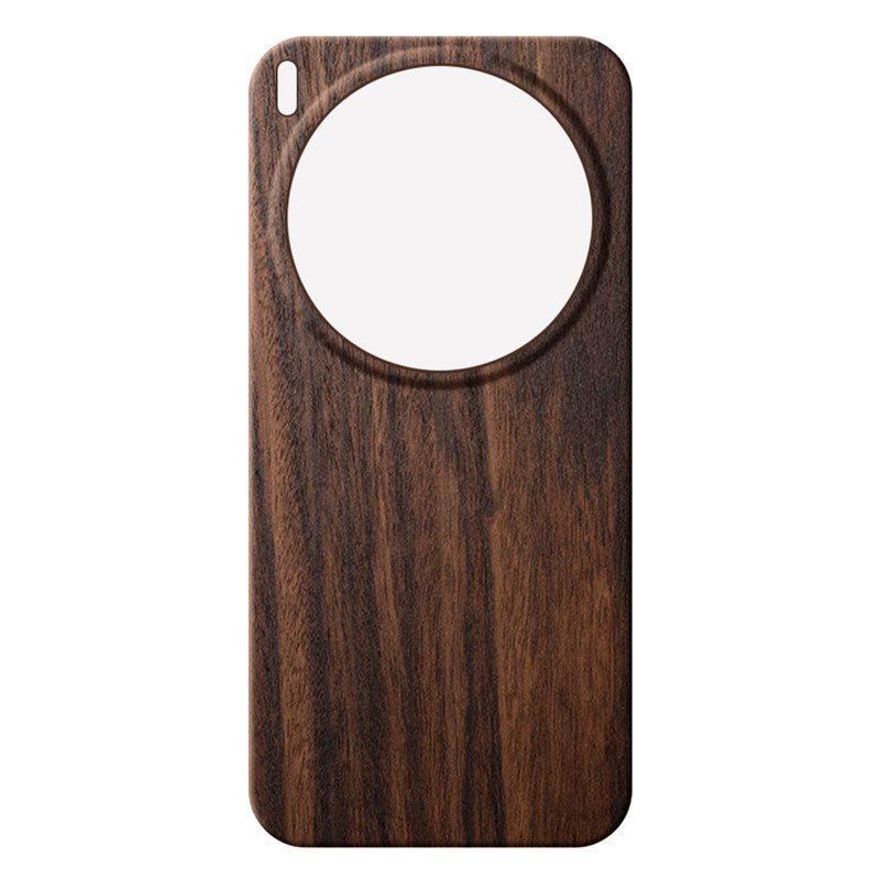 Vivo X300 Ultra wooden phone case in mahogany against a white background