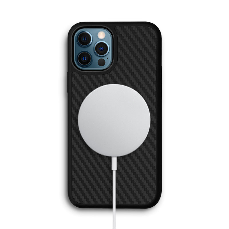 Max Protection iPhone Cases Mobile Phone Cases Amazonia Black Aramid Fiber iPhone 12/12 Pro With MagSafe