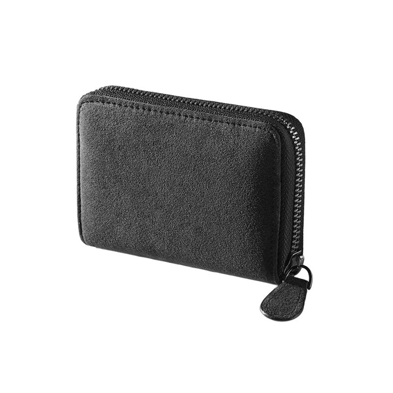 Alcantara Zipper Wallet