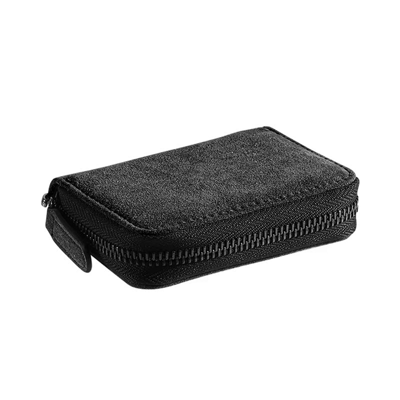 Alcantara Zipper Wallet