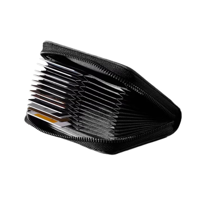 Alcantara Zipper Wallet